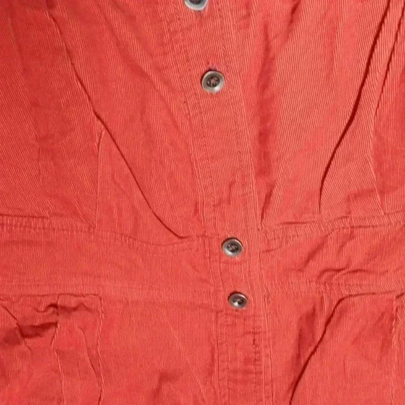 Maeve Anthropologie Orange Anaheim Corduroy Dress Size 6 - Picture 7 of 7